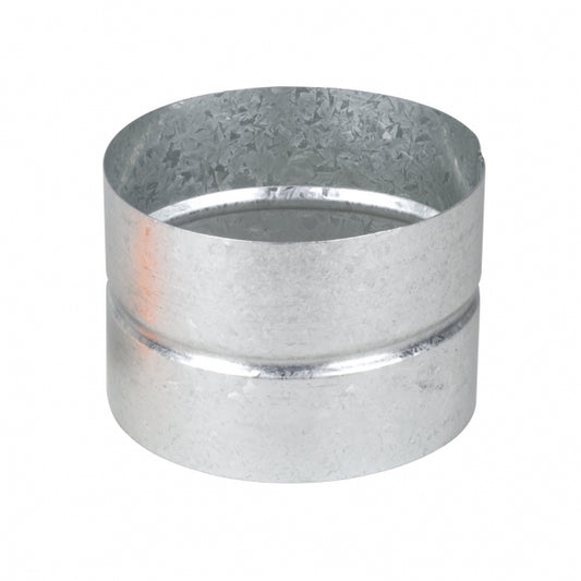 Female Duct Coupling — 100mm Galvanised Spiral Duct Connector