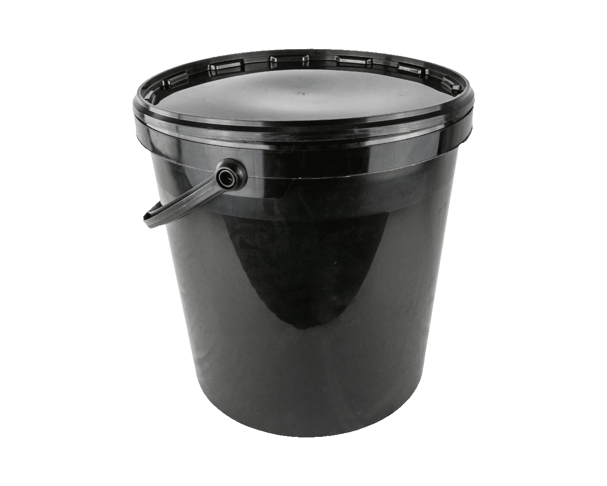 BLACK BUCKET W/LID