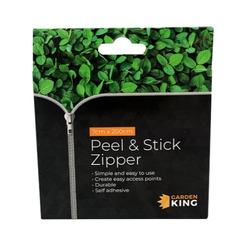 Garden King Sticky Zipper — 200cm × 7cm Self-Adhesive Zip